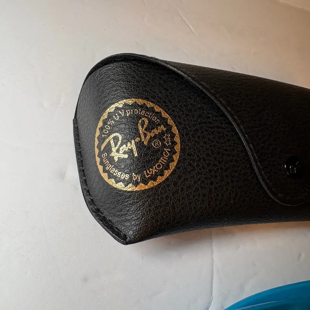 Blue Ray Ban Rayban Wayfarer Sunglasses & Case Handmade Italy RB2140